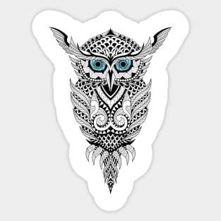 Owl Art Geometric Design best funny cute gift for Men Women Sticker